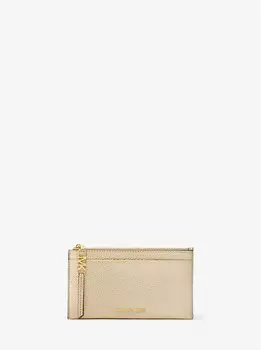Большой кожаный футляр для карт Empire из металлизированной кожи Michael Kors, желтый