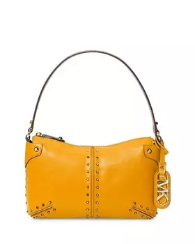 Большой кожаный клатч Astor Michael Kors, цвет Yellow