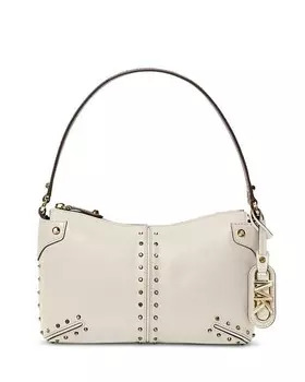 Большой кожаный клатч Astor Michael Kors, цвет Ivory/Cream