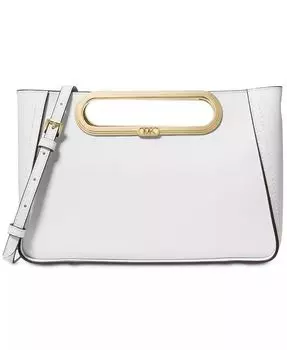 Большой кожаный клатч-трансформер Chelsea Michael Kors, белый
