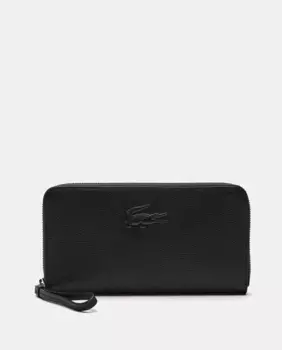 Большой кожаный кошелек City Court Lacoste, черный