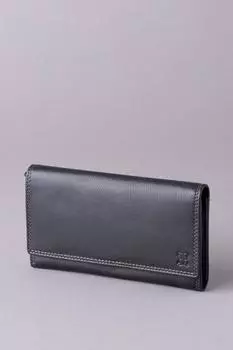 Большой кожаный кошелек Lakeland Leather, черный