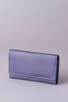 Большой кожаный кошелек Lakeland Leather, фиолетовый