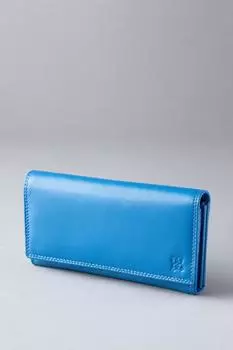Большой кожаный кошелек Lakeland Leather, синий
