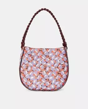 Большой красный хобо с цветочным принтом Jo & Mr. Joe, красный