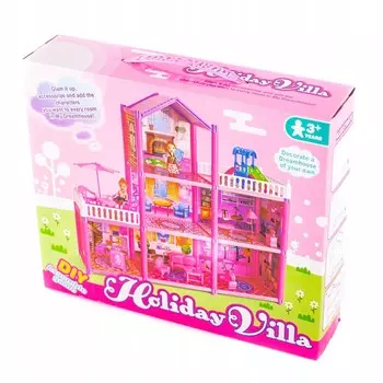 Большой кукольный домик с мебелью для 2 кукол Midex