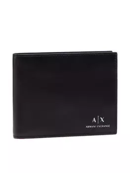 Большой мужской кошелек Armani Exchange, черный