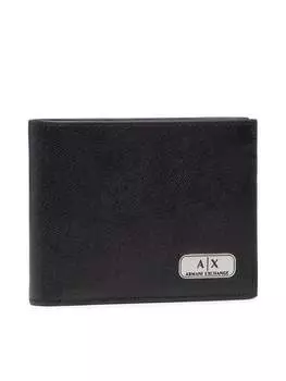 Большой мужской кошелек Armani Exchange, черный