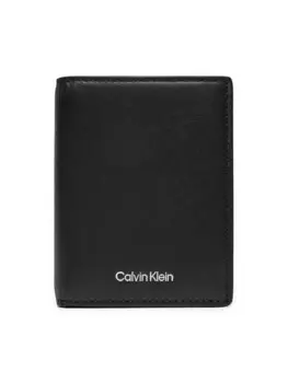 Большой мужской кошелек Calvin Klein Ck Sleek Bifold 7cc W/Coin K50K512694, черный