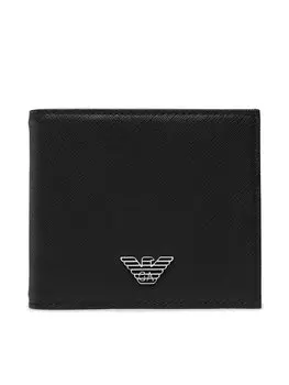 Большой мужской кошелек Emporio Armani, черный