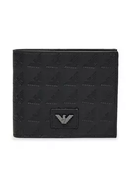 Большой мужской кошелек Emporio Armani YEM122 YQ67I 80001, черный