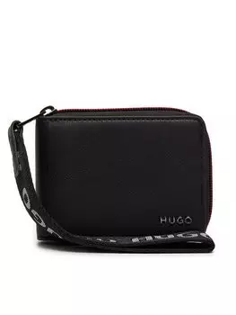 Большой мужской кошелек Hugo, черный