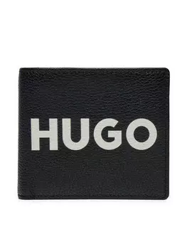 Большой мужской кошелек Hugo, черный