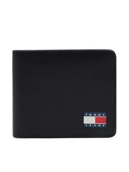 Большой мужской кошелек Tjm Heritage Leather Cc Wallet AM0AM13371 Tommy Jeans, черный