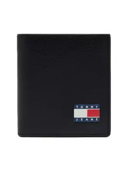 Большой мужской кошелек Tjm Heritage Leather Cc & Coin AM0AM13372 Tommy Jeans, черный