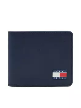 Большой мужской кошелек Tjm Heritage Leather Cc Wallet AM0AM13371 Tommy Jeans, синий