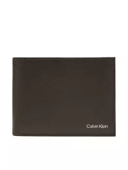 Большой мужской кошелек Warmth Bifold 5cc W/Coin L K50K512790 Calvin Klein, коричневый