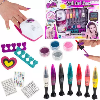 Большой набор для рисования ногтей для детей MARTOM