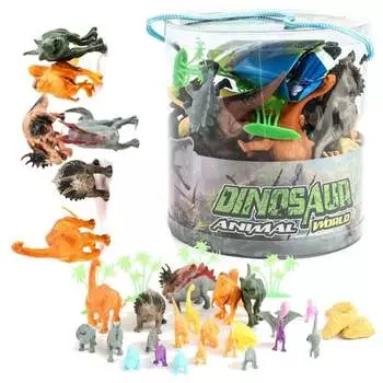 Большой набор фигурок динозавров в контейнере Парк Юрского периода Sferazabawek
