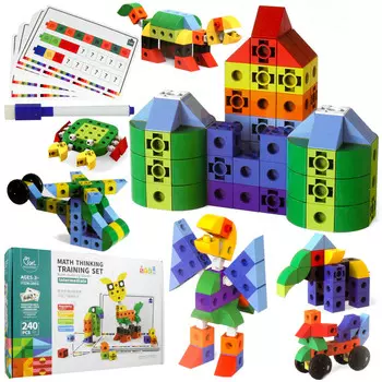 Большой набор красочных строительных кирпичей из 240 элементов U929 elektrostator