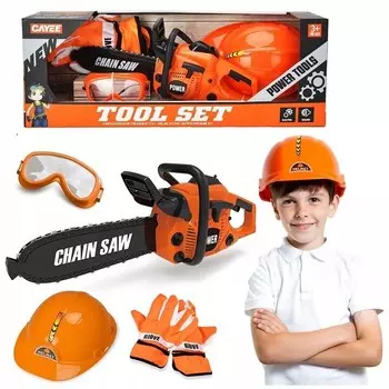 Большой набор моторизованной бензопилы для детей 4 в 1 AIG