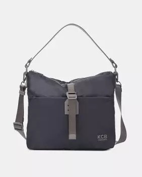Большой нейлоновый хобо синего цвета со съемным плечевым ремнем Kcb, синий