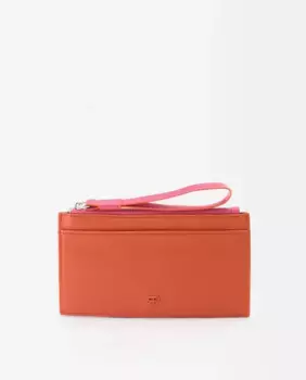 Большой однотонный женский кошелек на молнии Parfois, розовый