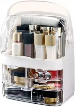 Большой органайзер для шкатулки с ящиками для косметического шкафа, портативный, цвет Ecru F28 Korbi