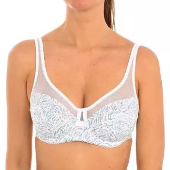 Большой органический женский бюстгальтер на косточках 00asf Dim, белый