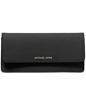 Большой плоский кошелек Jet Set Michael Kors, черный