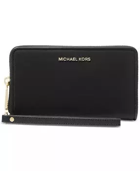 Большой плоский многофункциональный чехол для телефона Jet Set Michael Kors, черный