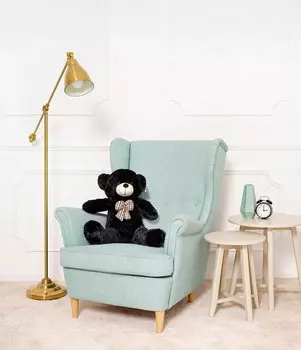 Большой плюшевый мишка Gustaw Teddy Bear Classico 70 см, черный Mi Gustaw