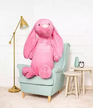 Большой плюшевый мишка Кролик Фигу, приятный талисман, 160 см, роза Mi Gustaw