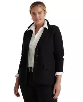 Большой размер свитер вязаный блейзер Lauren Ralph Lauren, мульти