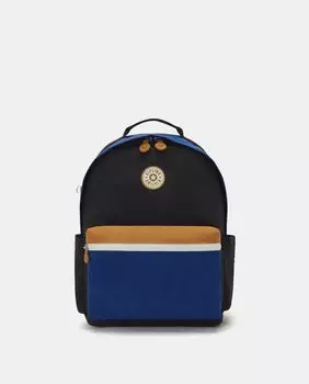 Большой разноцветный рюкзак на молнии Kipling, мультиколор