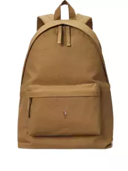 Большой рюкзак из канваса POLO RALPH LAUREN, коричневый