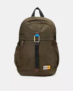 Большой рюкзак из переработанного полиэстера цвета хаки с отделением для ноутбука. Discovery, каки