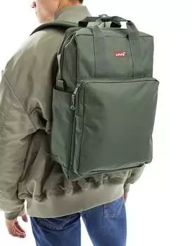 Большой рюкзак Levi's L Pack с логотипом оливкового цвета