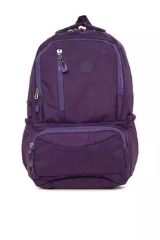 Большой рюкзак-парашют с овальным карманом и вертикальной молнией Bagmori, фиолетовый