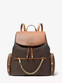 Большой рюкзак с логотипом Jet Set Michael Kors, коричневый