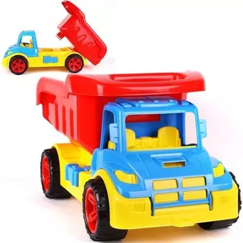 Большой самосвал, синяя и красная песочница 1011 Technok