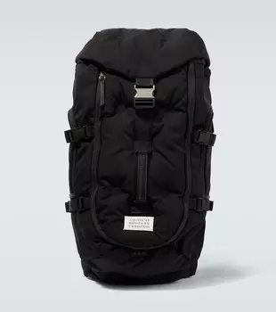 Большой стеганый рюкзак glam slam Maison Margiela, черный