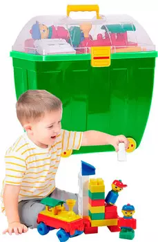 Большой строительный кирпич Hemar K3, в футляре (зеленый)