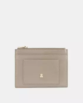 Большой визитница Tous Dorp бежевого цвета с карманом на молнии Tous, бежевый