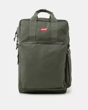 Большой зеленый рюкзак на молнии Levi's