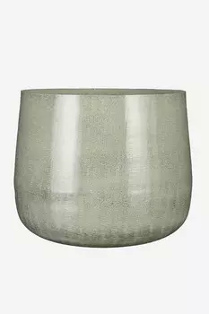 Большой железный цветочный горшок Mica Decorations, серый