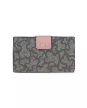 Большой женский бумажник из водоотталкивающей парусины Tous Flat Kaos Icon, мультиколор