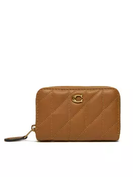 Большой женский кошелек Coach, коричневый