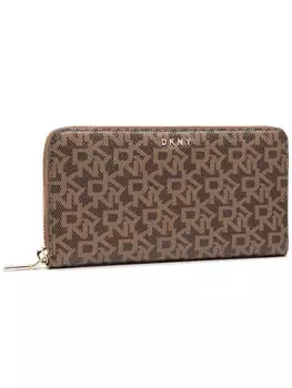 Большой женский кошелек Dkny, коричневый
