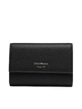 Большой женский кошелек Emporio Armani, черный